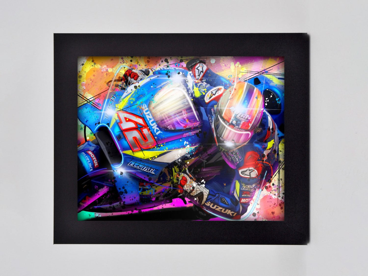 Alex Rins 42 Framed Print