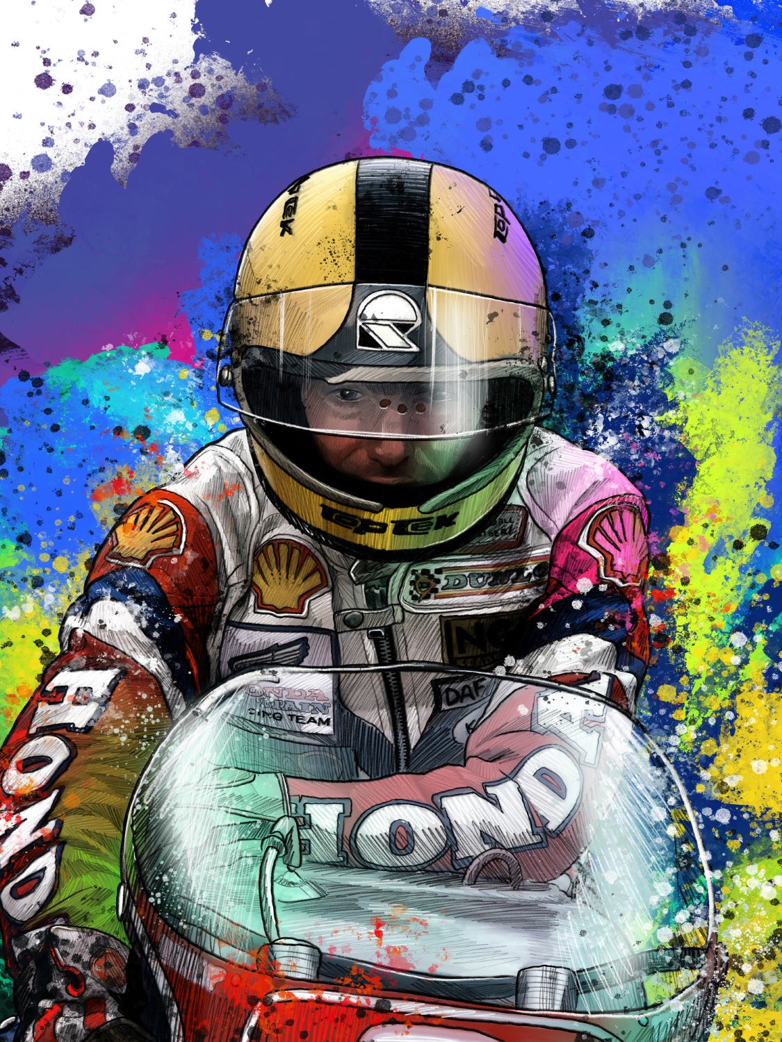 Joey Dunlop Framed Print