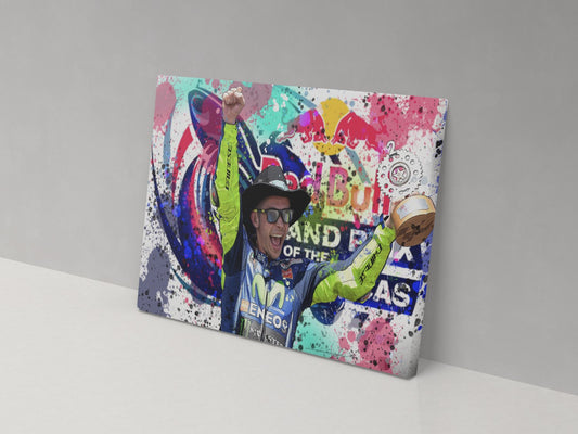 rossi Celebrating 46 Canvas Print