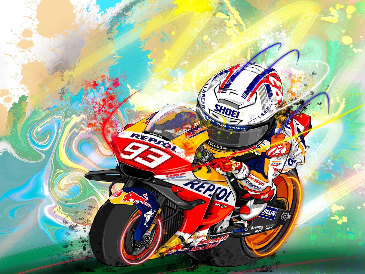 Marquez 93 Canvas Print