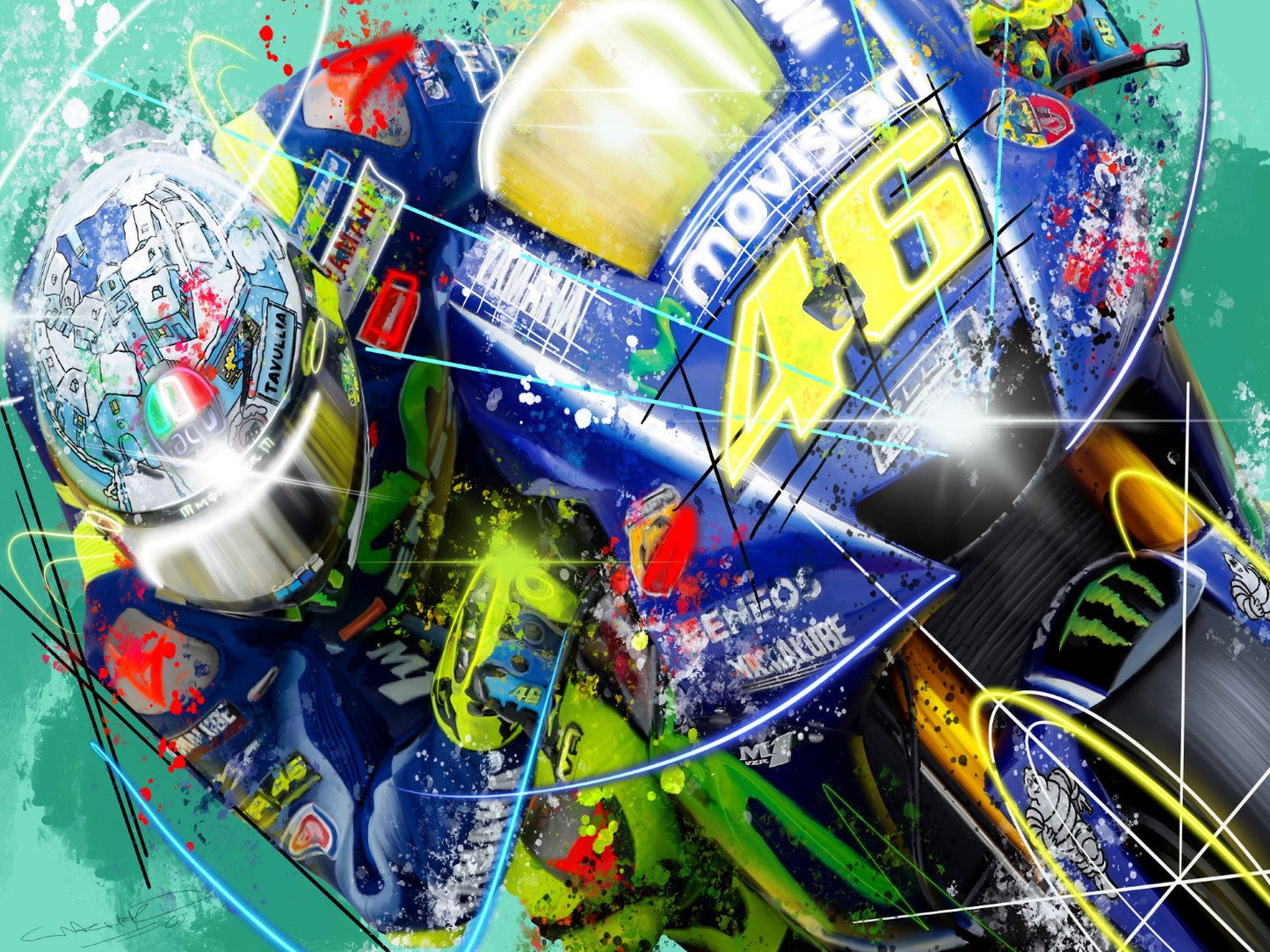 Rossi At his Best Framed Print