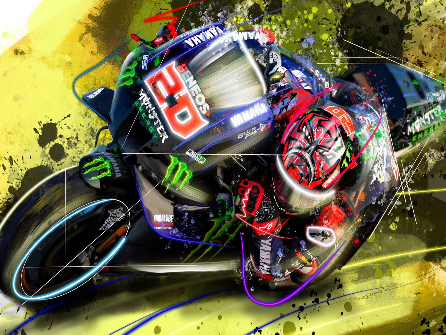 Fabio Quartararo 20 Framed Print