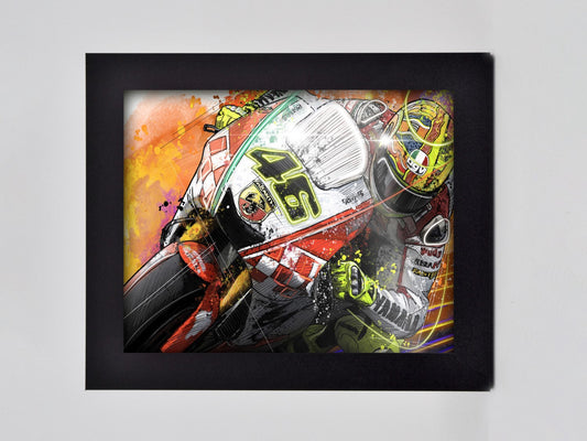 Rossi in Orange Framed Print