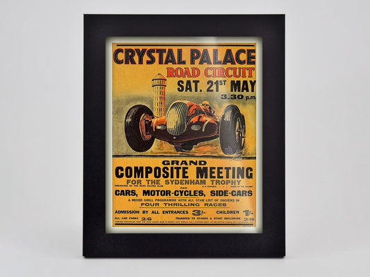 Palace Road Race Poster1938 Framed Print