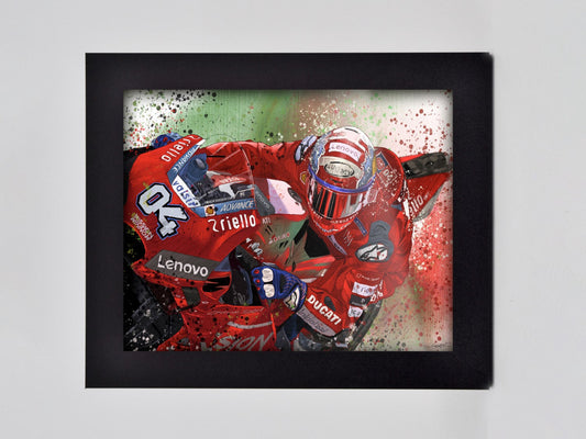 Andrea Dovizioso 04 Framed Print