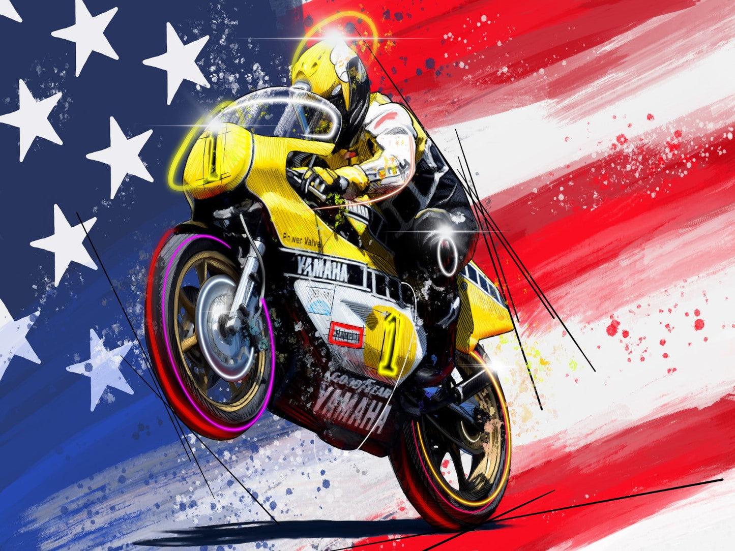 Kenny Roberts Framed Print