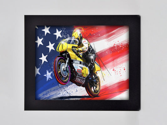 Kenny Roberts Framed Print