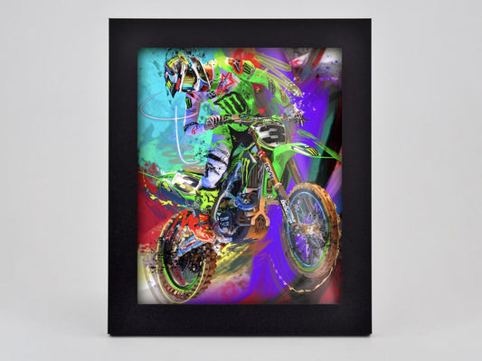 Tomac in Green Framed Print