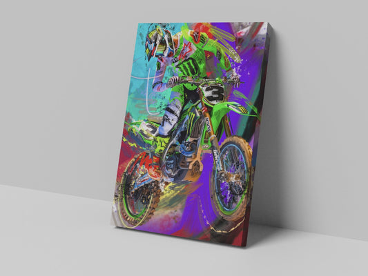 Tomac in Green Canvas Print