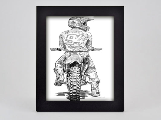 Roczen Sketch Framed Print