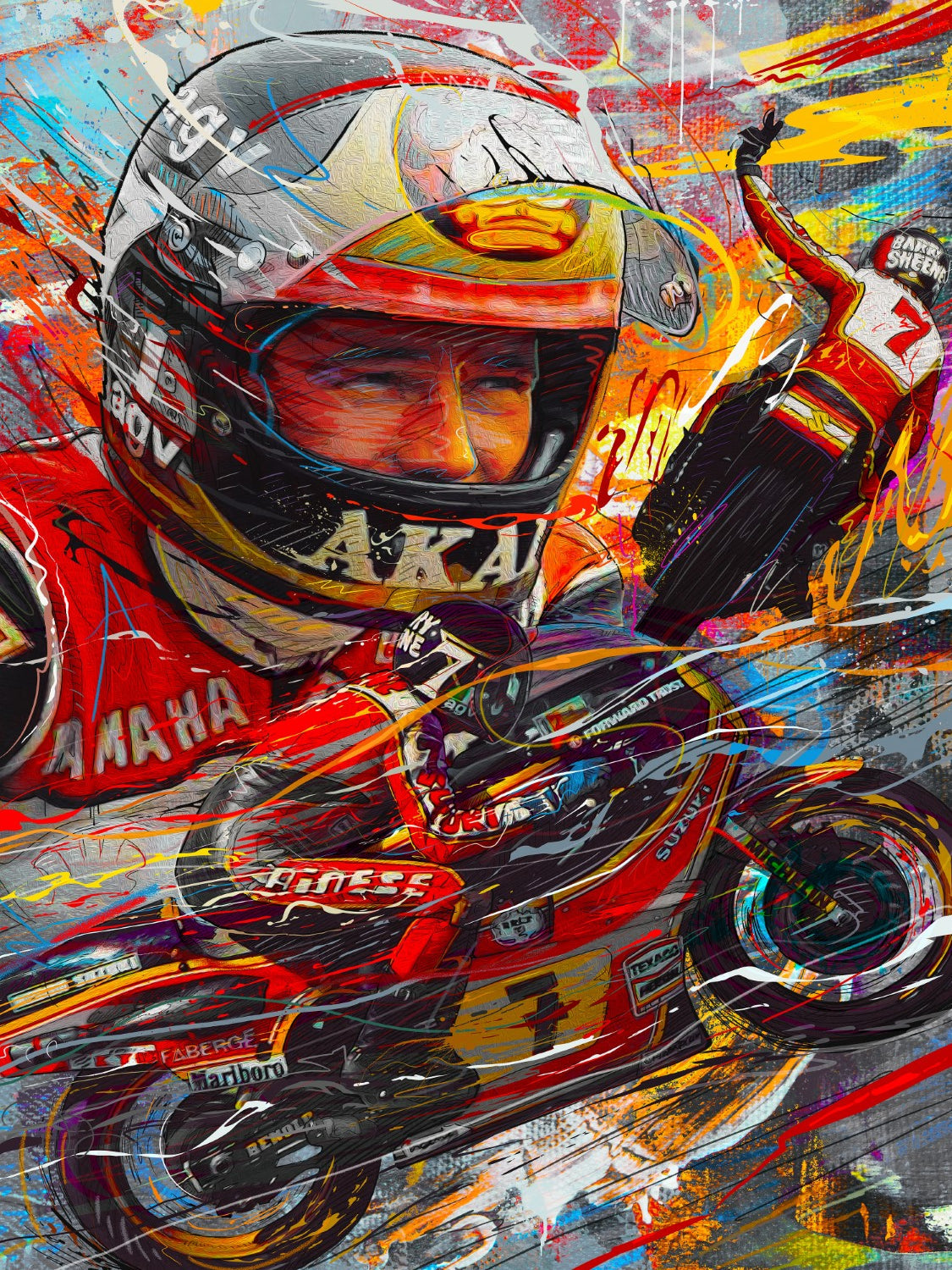 Barry Sheene Canvas Print