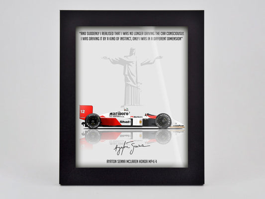 Senna Classic Framed Print