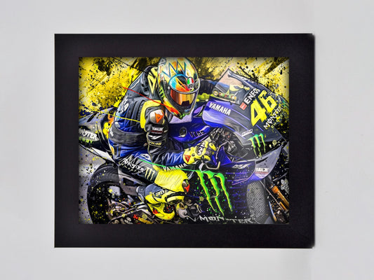Rossi Yamaha 46 Framed Print