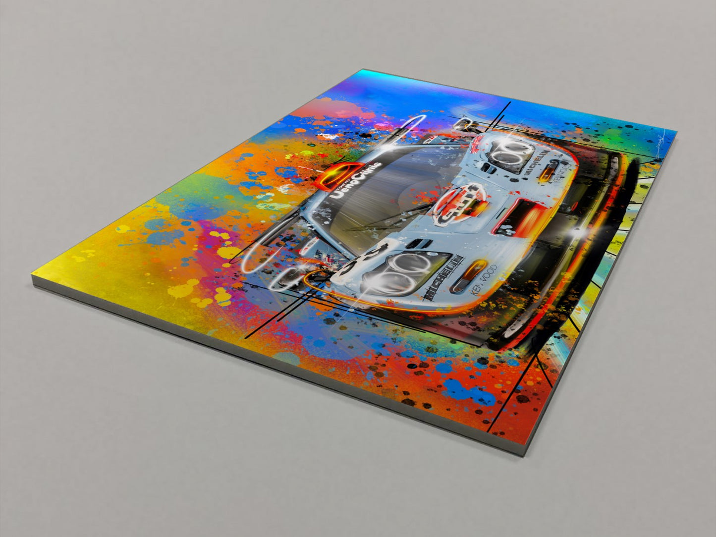 Gulf Racing Foamex Print