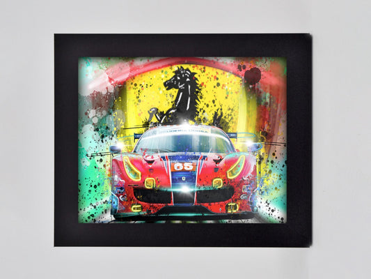 Ferrari and Car Framed Print