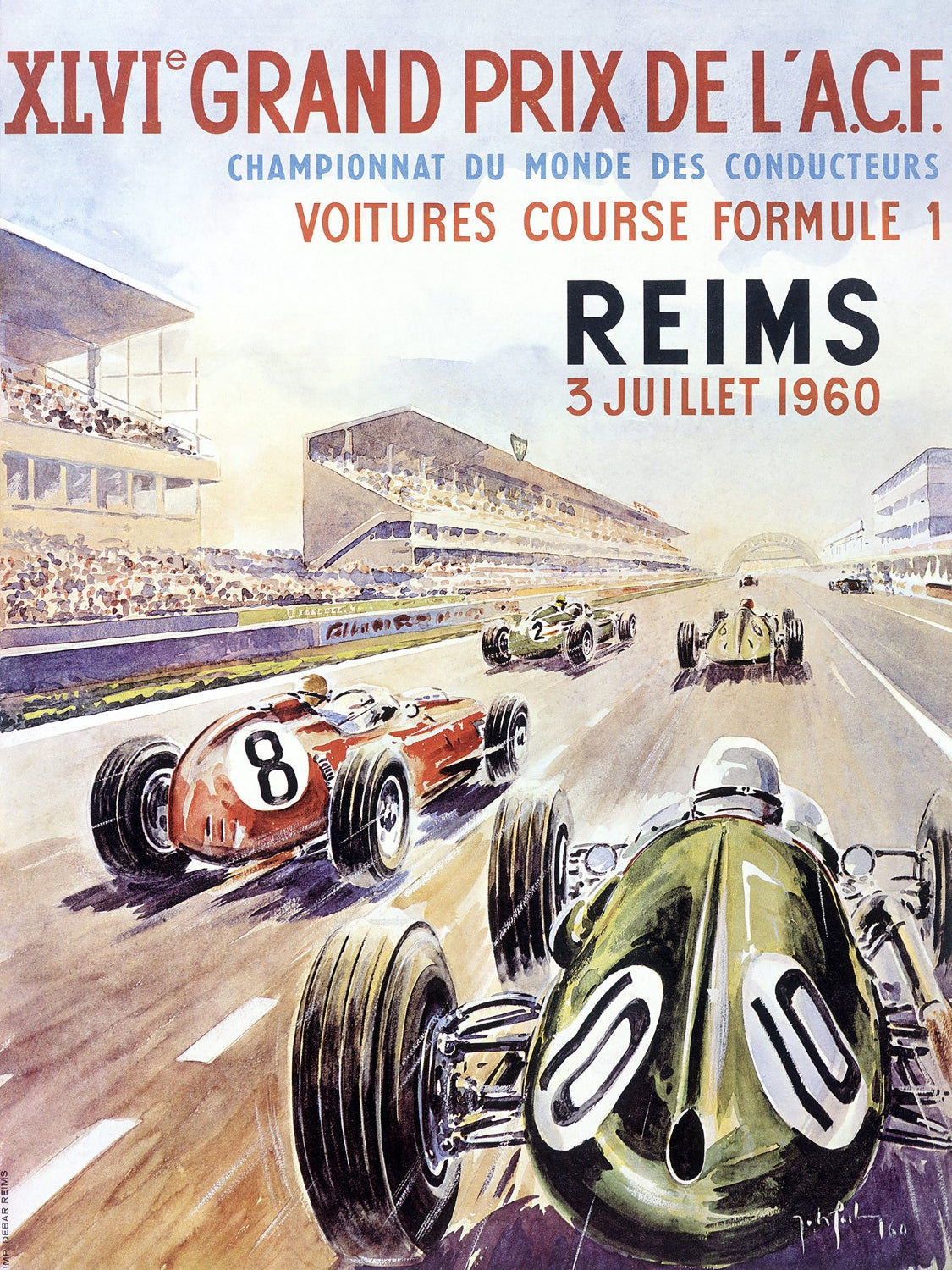 Reims GP Framed Print