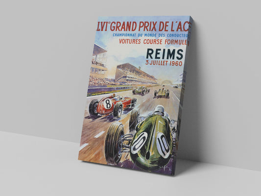 Reims GP Canvas Print