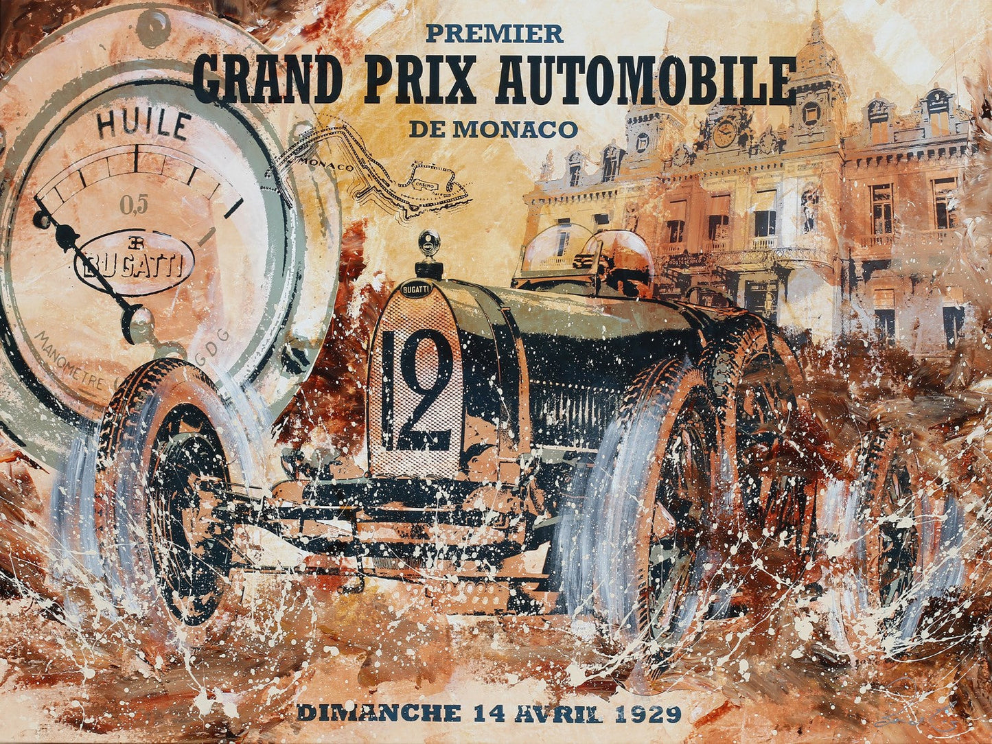 Monaco 1929 Canvas Print