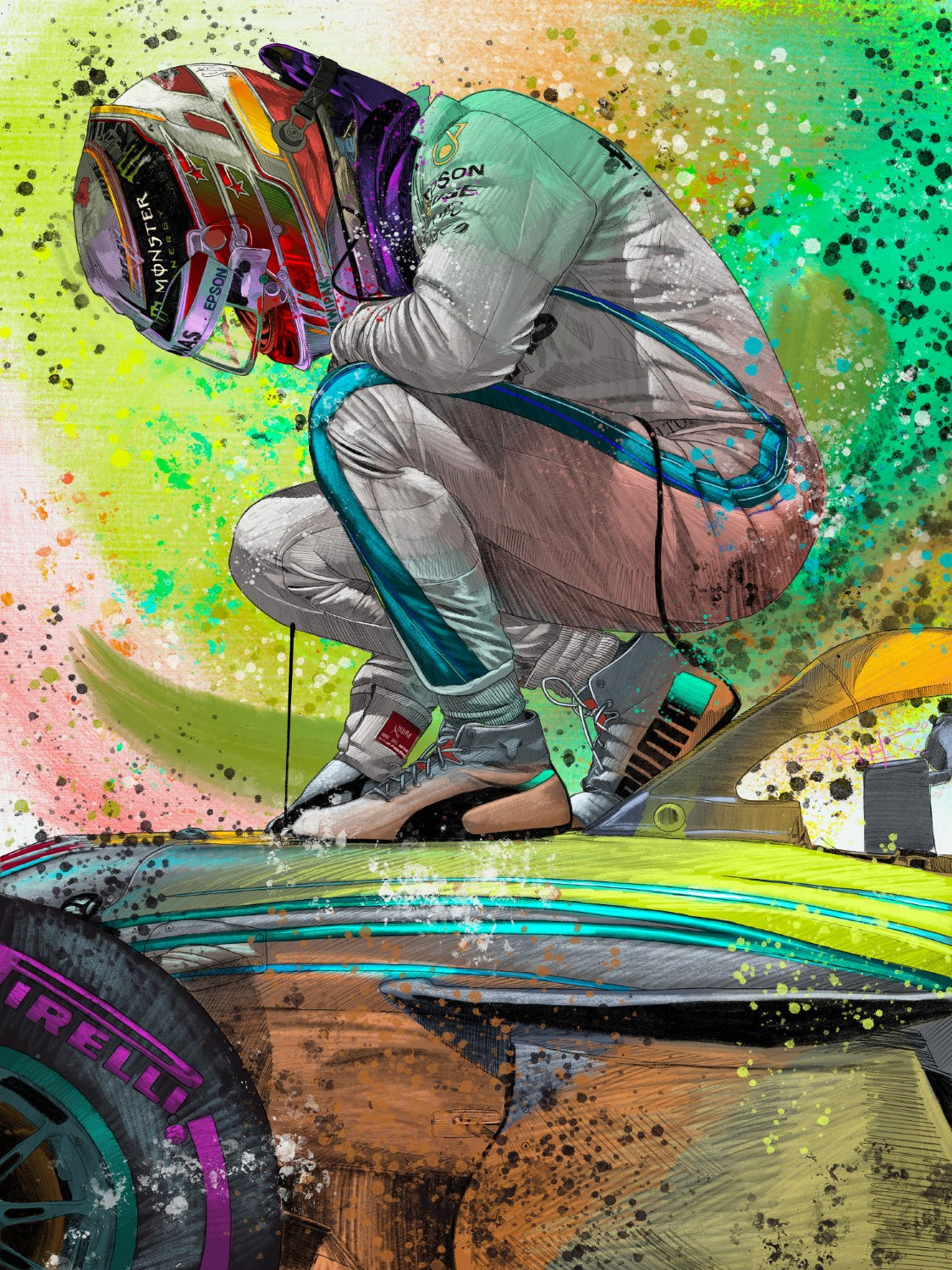 Lewis Celebration Foamex Print