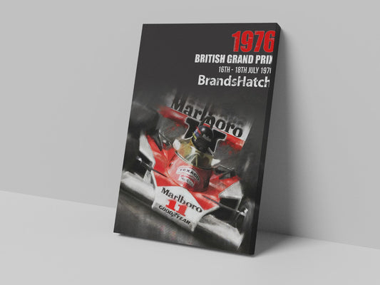 James Hunt 1976 Canvas Print