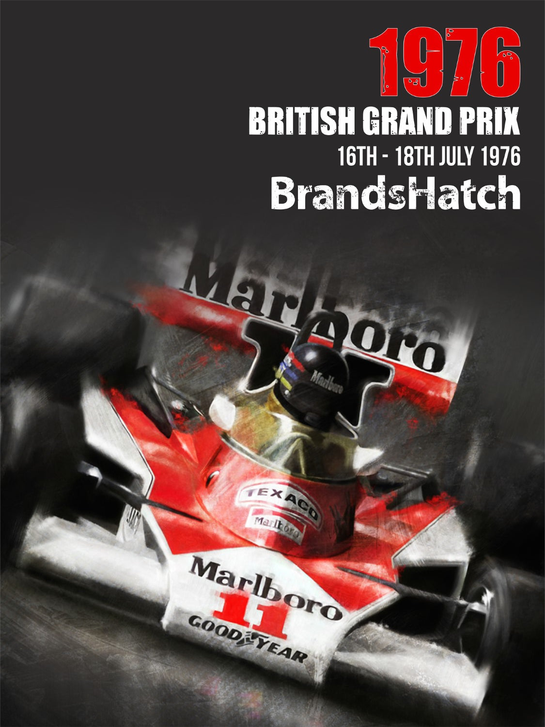 James Hunt 1976 Framed Print