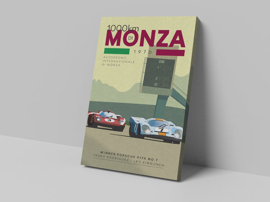 Hugo Monza 1970 Canvas Print