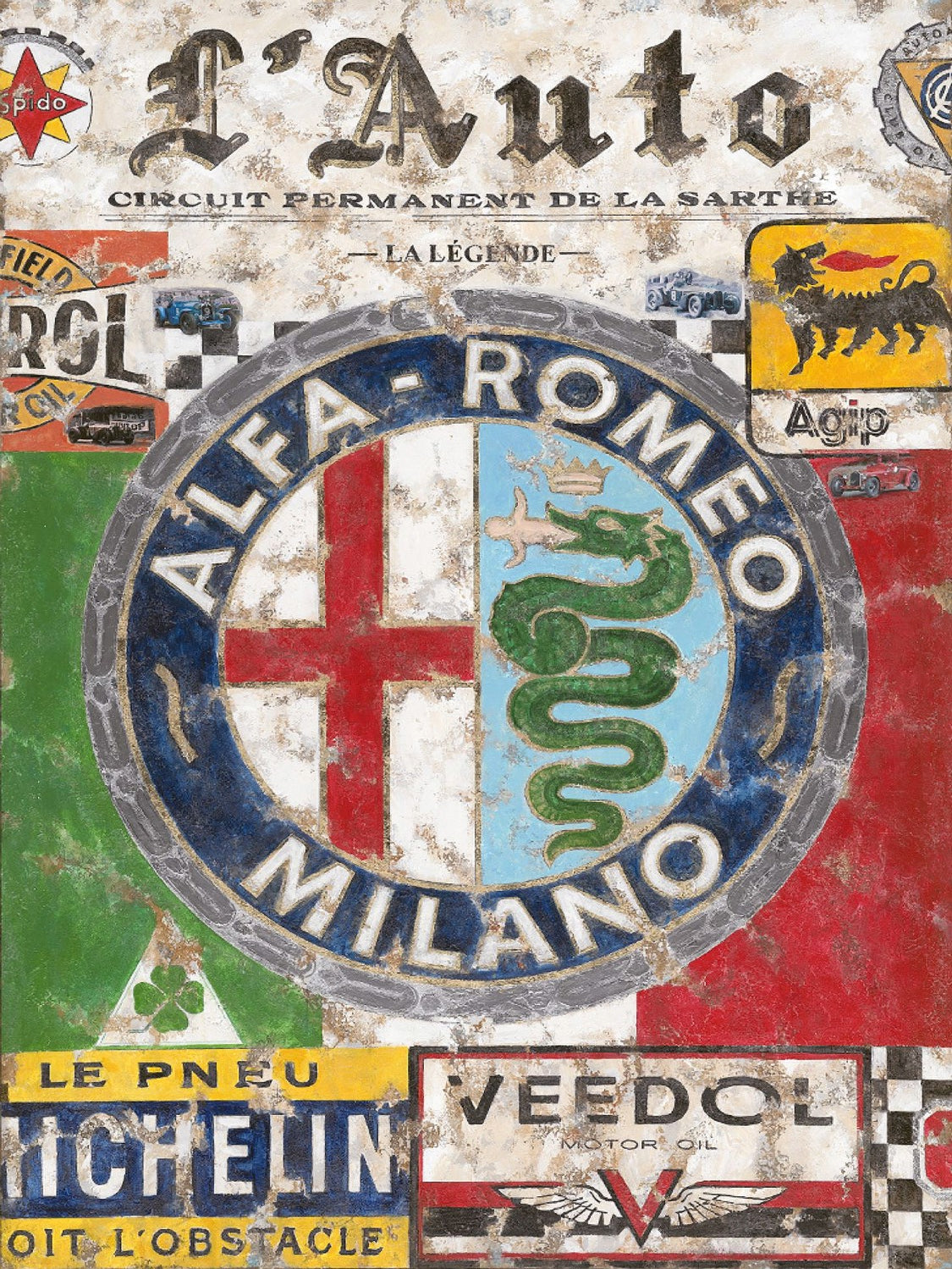 Alfa Poster Canvas Print