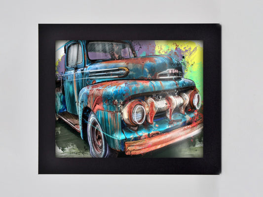 Old School Truck Framed Print