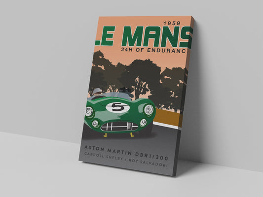 Hugo Le Mans 1959 Canvas Print