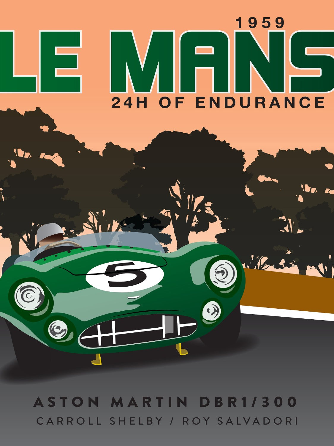 Hugo Le Mans 1959 Framed Print