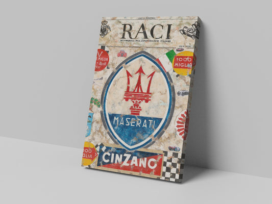 Maserati Poster Canvas Print