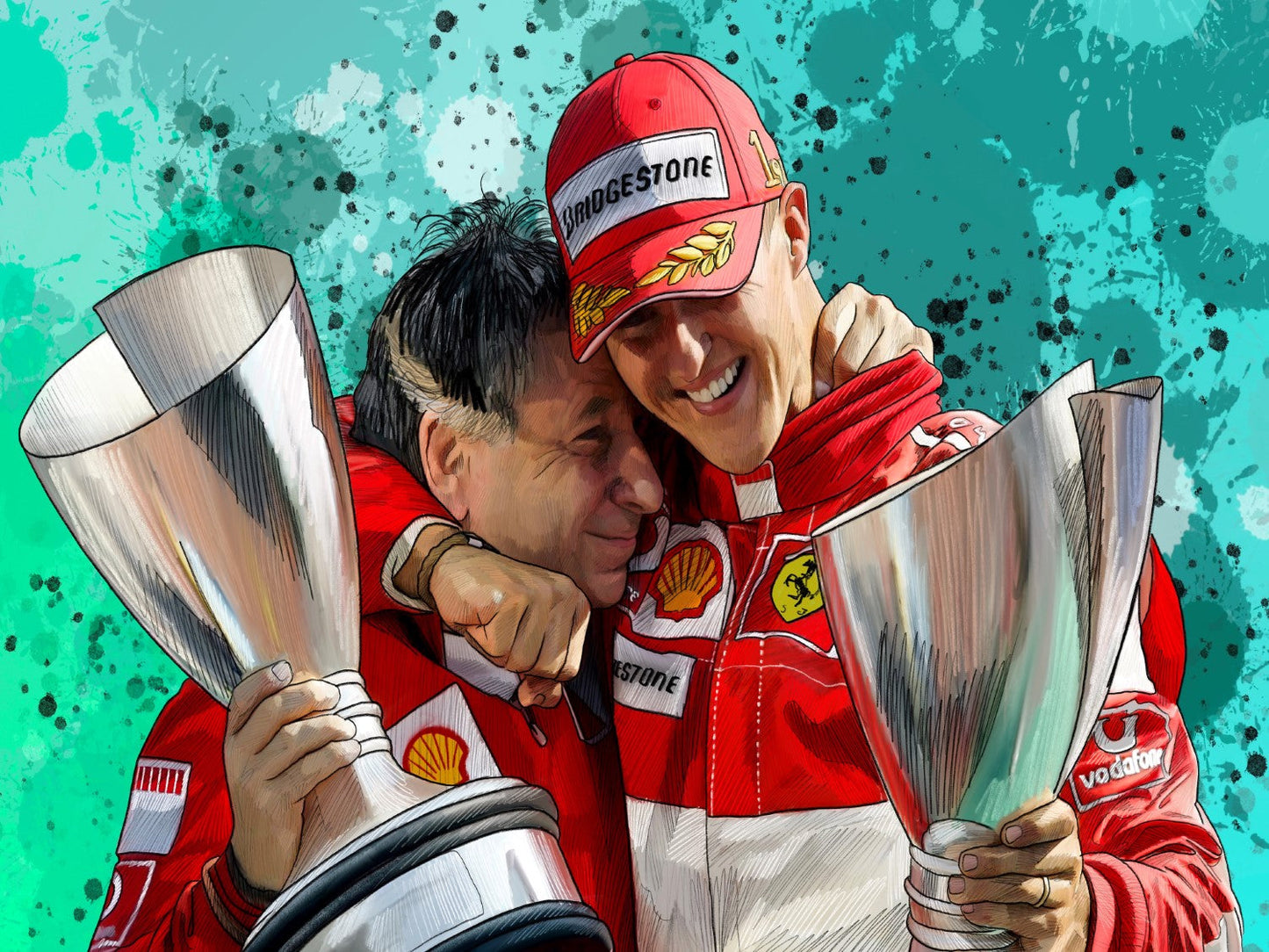 Michael Schmacher Celebration Canvas Print