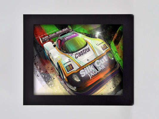 Silk Cut Jaguar Framed Print