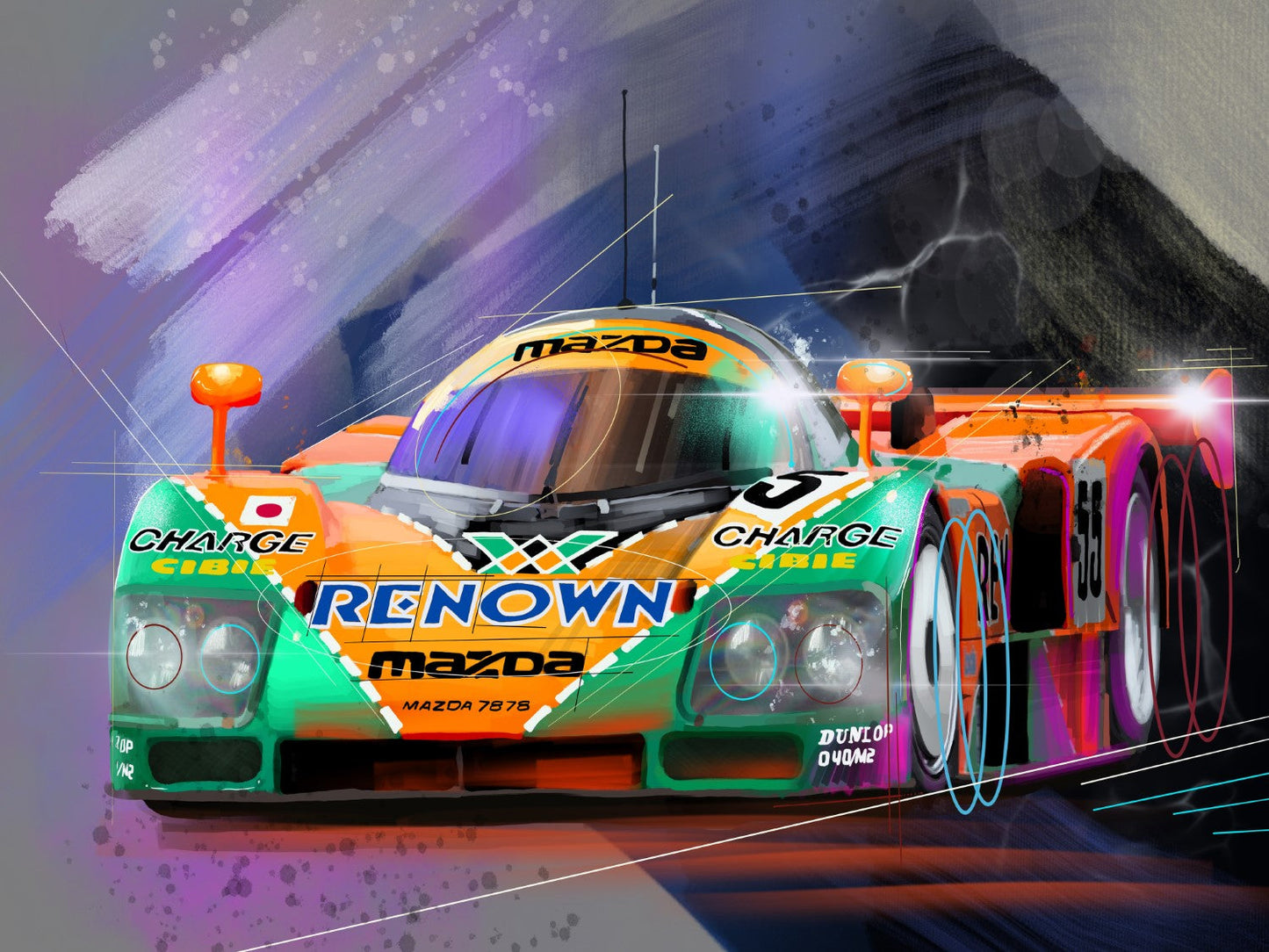 Mazda Supercar Canvas Print