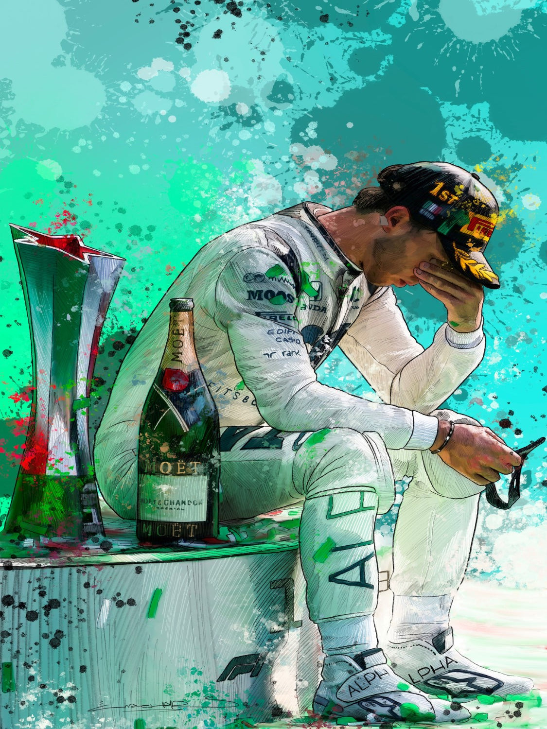 Pierre Gasly Framed Print