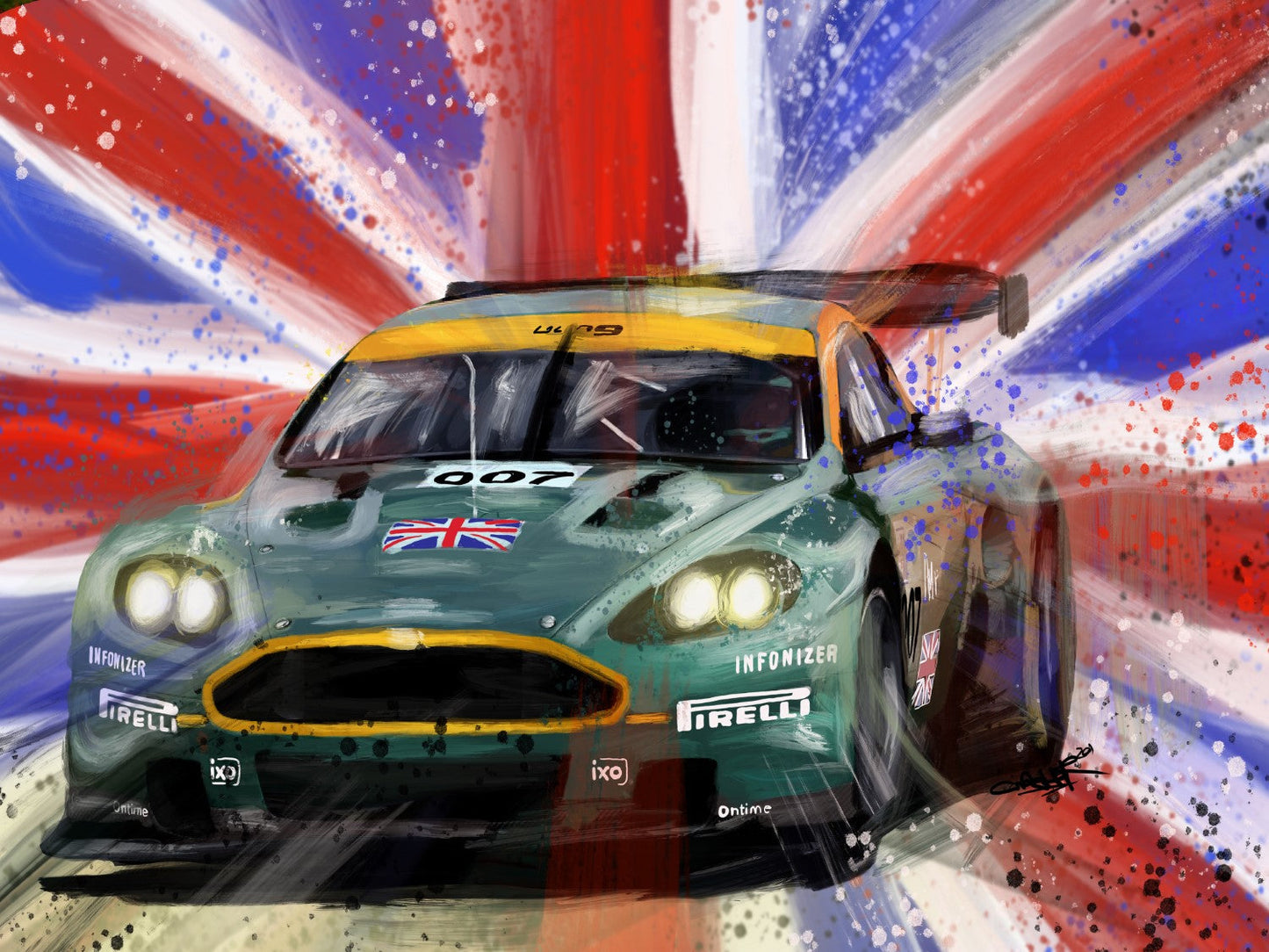 Aston Martin DBR 9 Framed Print