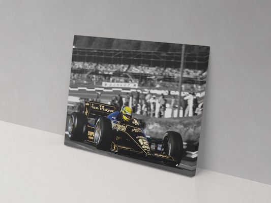 Ayrton Senna Brands Hatch Canvas Print