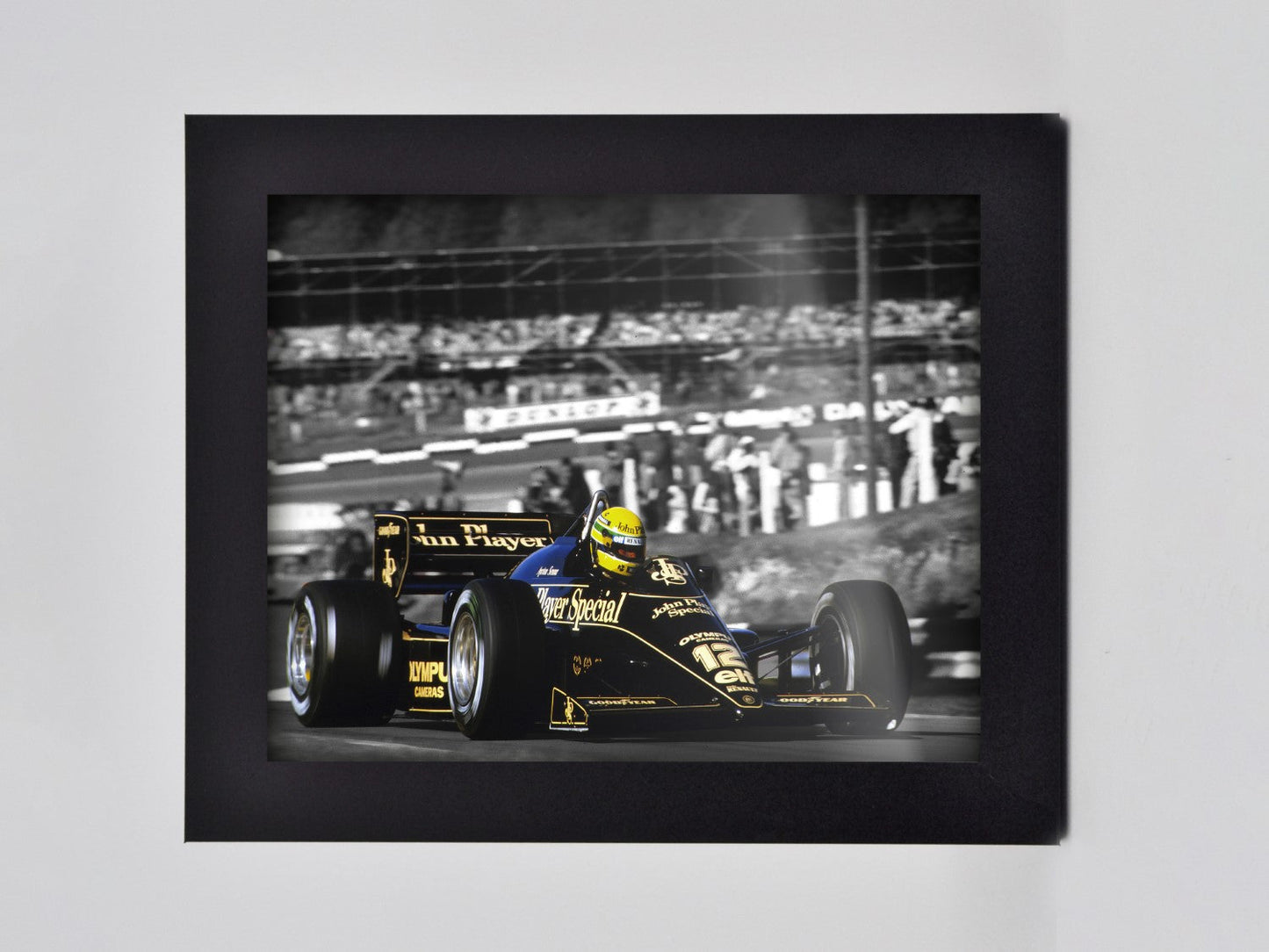 Ayrton Senna Brands Hatch Framed Print