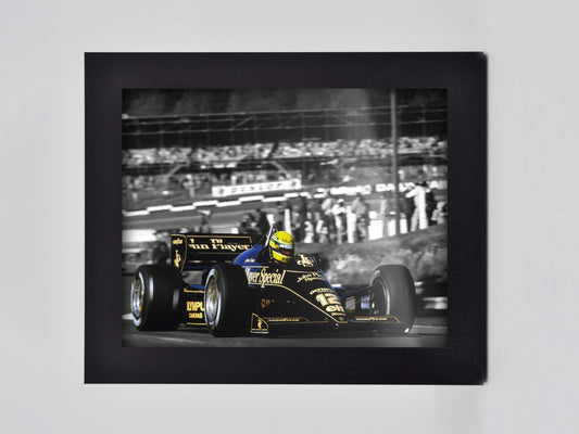 Ayrton Senna Brands Hatch Framed Print