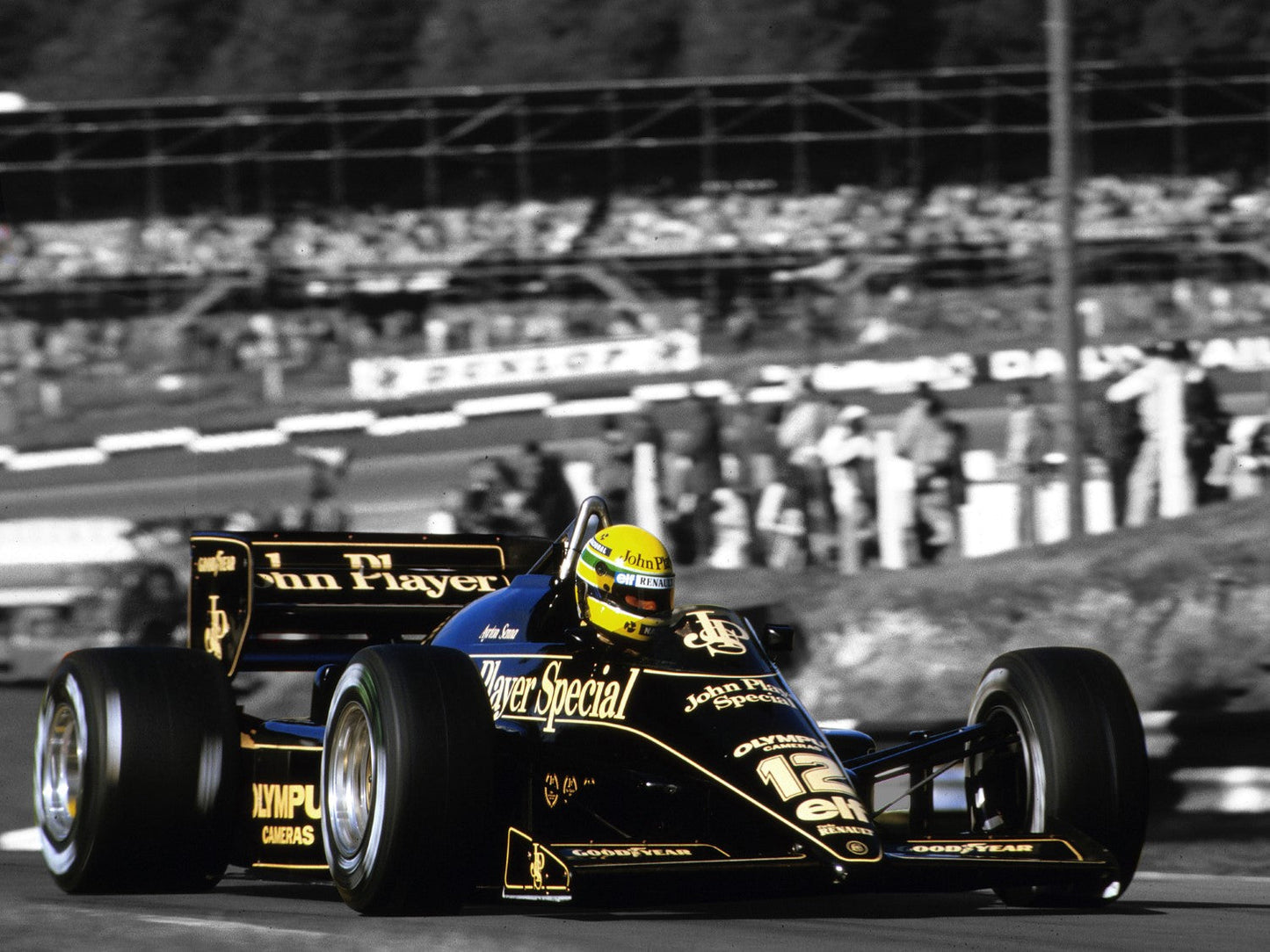 Ayrton Senna Brands Hatch Framed Print