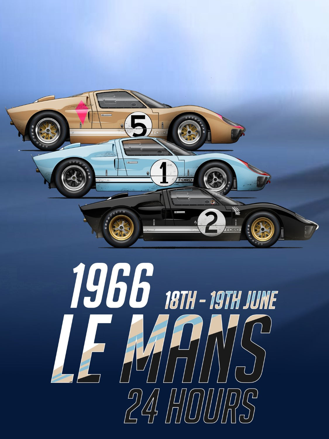 Le Mans 1966 Canvas Print