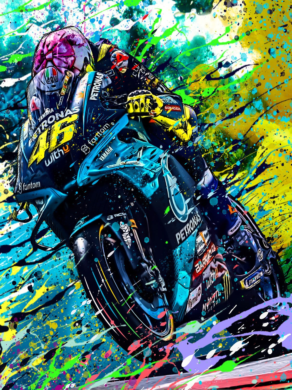 Rossi Splash Framed Print