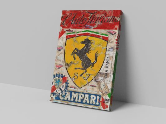 Ferrari Poster Canvas Print