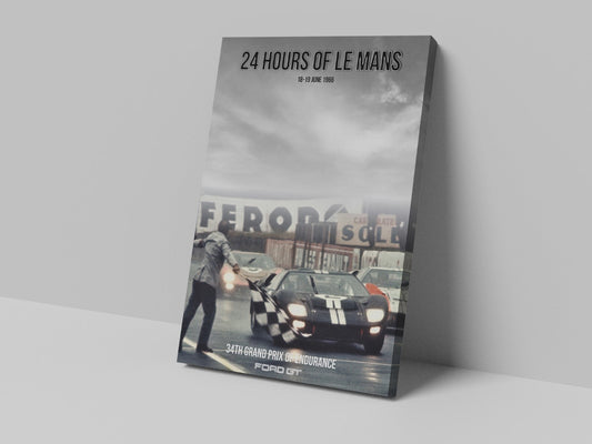 Le Mans Poster Canvas Print