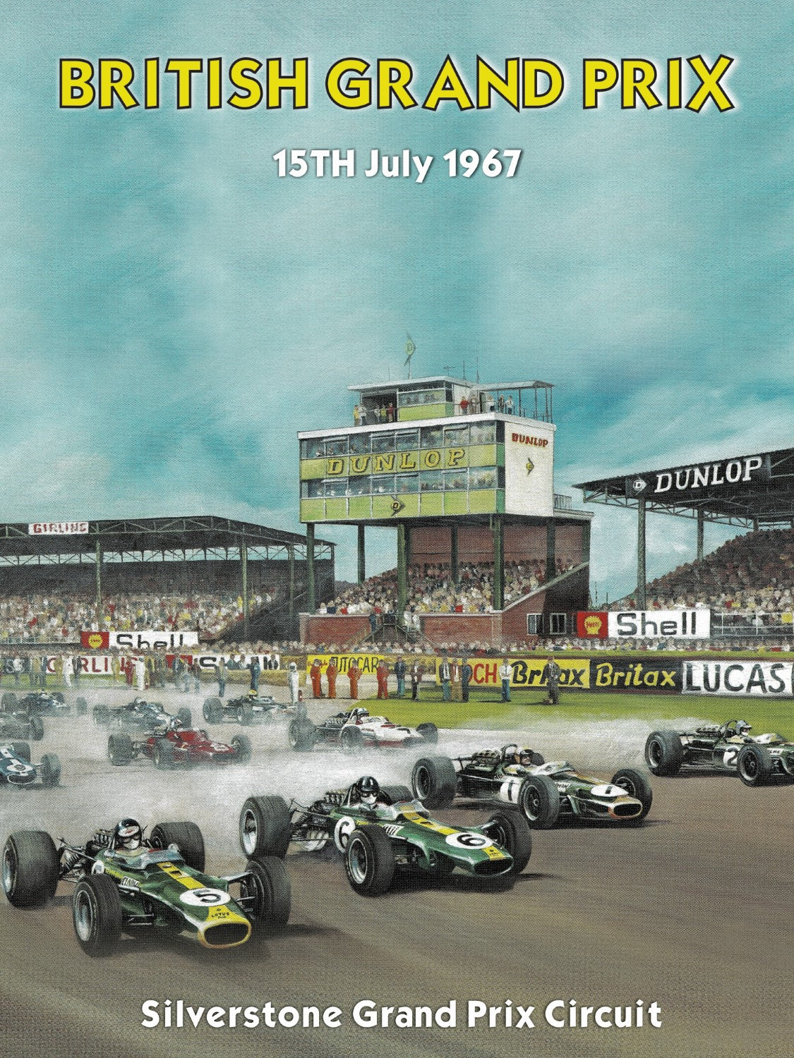 British Grand Prix 1967 Silverstone Foamex Print