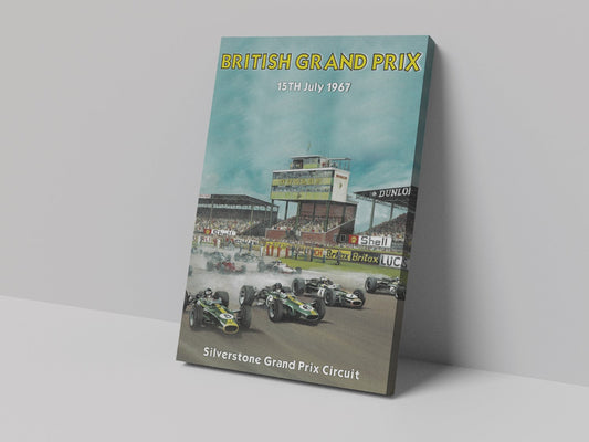 British Grand Prix 1967 Silverstone Canvas Print