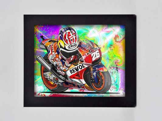 Dani Pedrosa 26 Framed Print