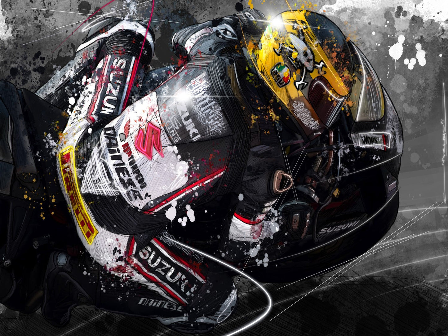 Guy Martin Foamex Print
