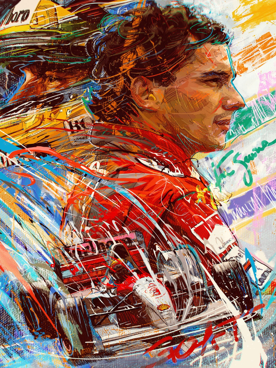 Senna the Goat Framed Print