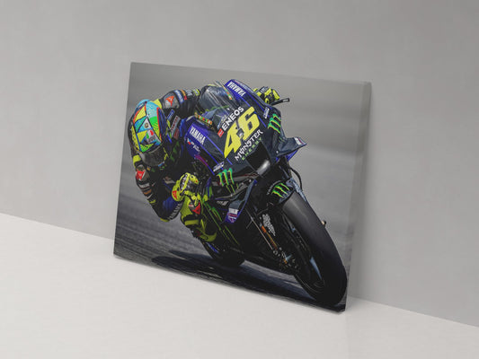 Rossi on Track 46 Canvas Print